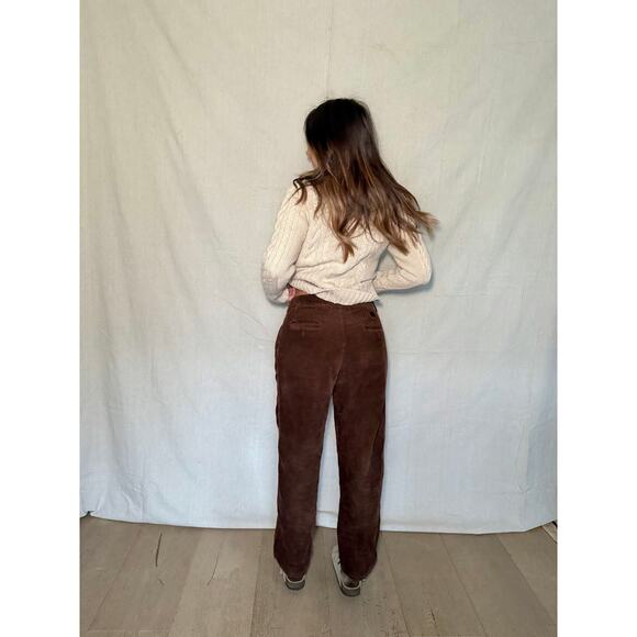 Vintage Chocolate Brown Corduroy Trousers - Picture 9 of 9